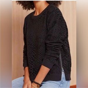 🖤 Rails Marlo Black Animal Print Size Zipper Flocked Velvet Cobra Size XS